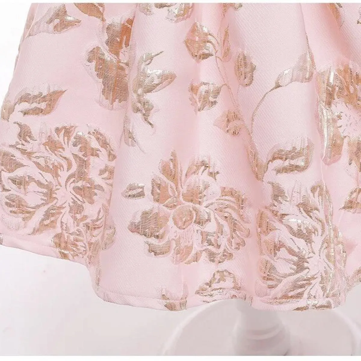0 Abito per bambini di 6 anni 2022 Capodanno Festa di compleanno di Natale Nuovo fiore monospalla ricamato jacquard