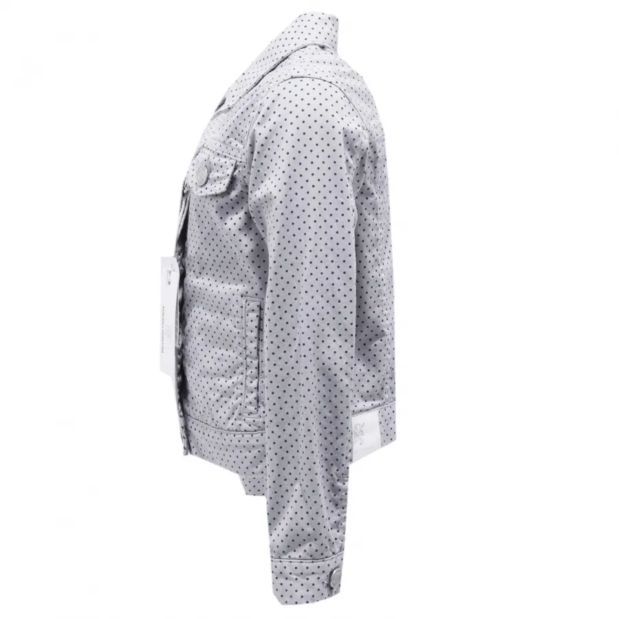 0864T giubbotto cotone girl MAURO GRIFONI glicine/nero jacket bimba