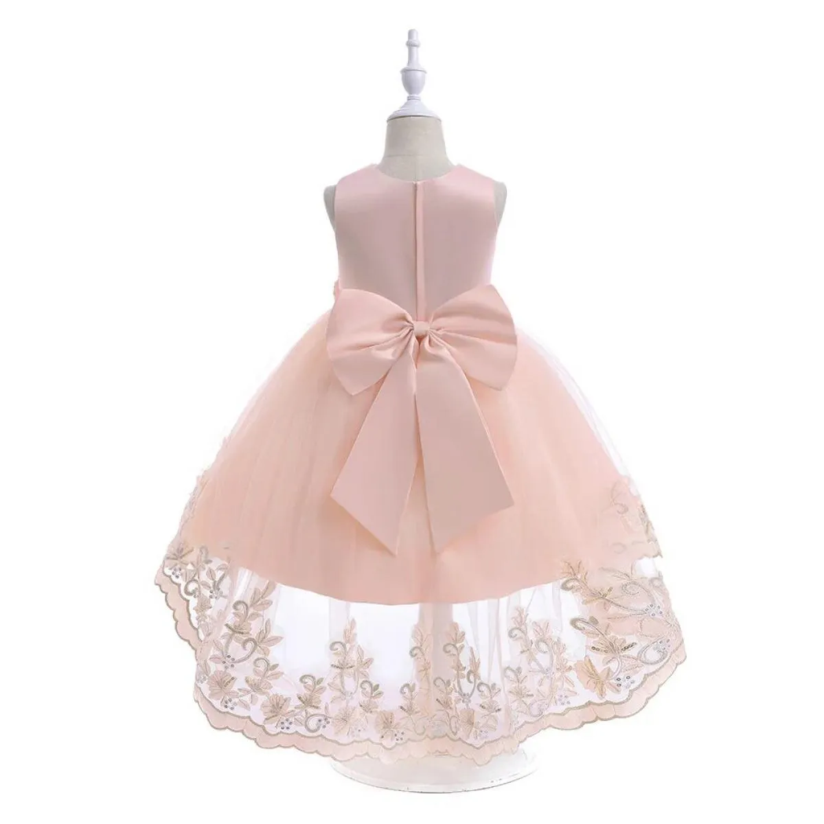 2023 Ragazza Fiore Abito di Natale per bambini Compleanno Principessa Abbigliamento da festa Bambino Infantile Fiocco Bambini Se