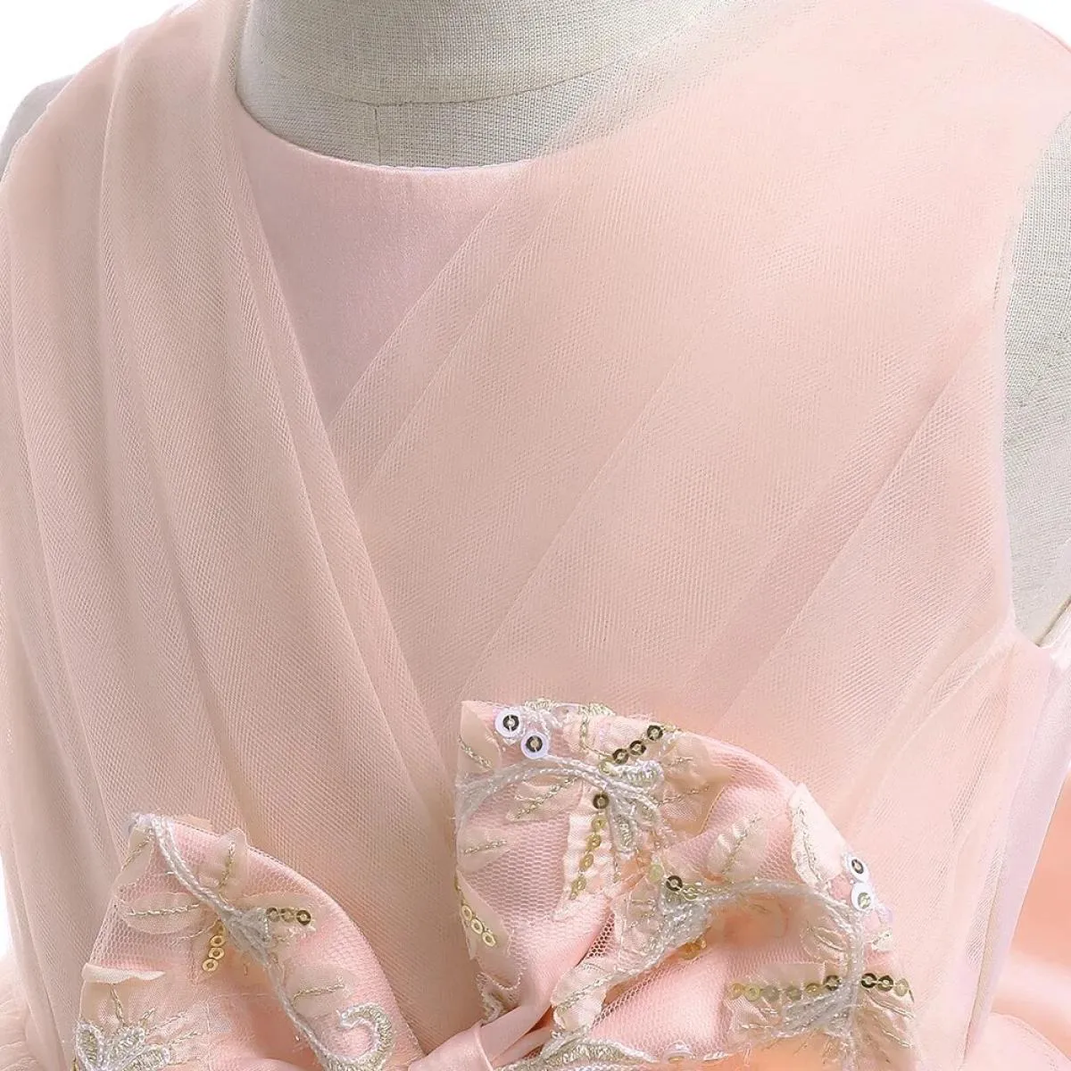 2023 Ragazza Fiore Abito di Natale per bambini Compleanno Principessa Abbigliamento da festa Bambino Infantile Fiocco Bambini Se
