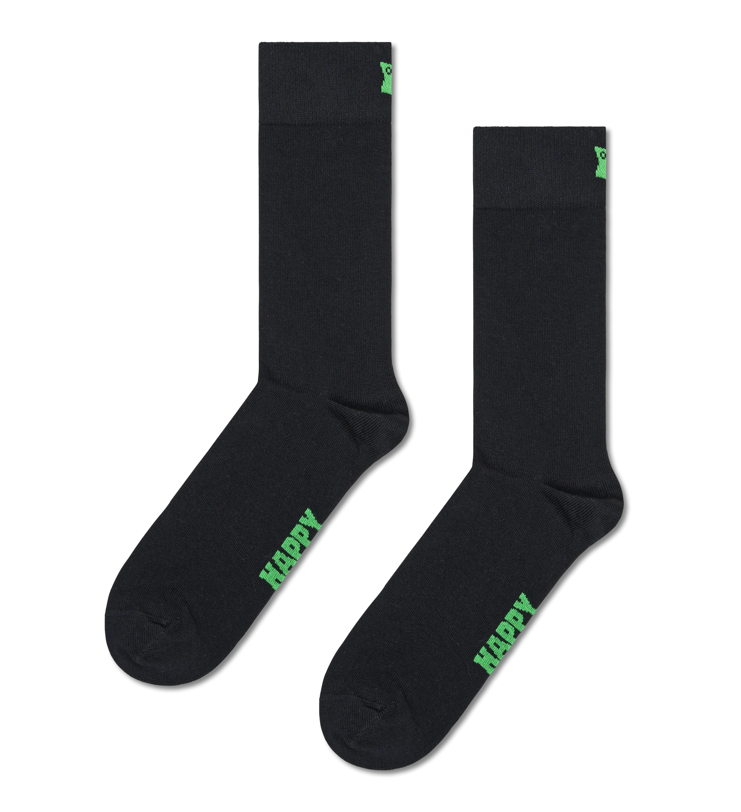 3 PACK SOLID SOCKS BLACK