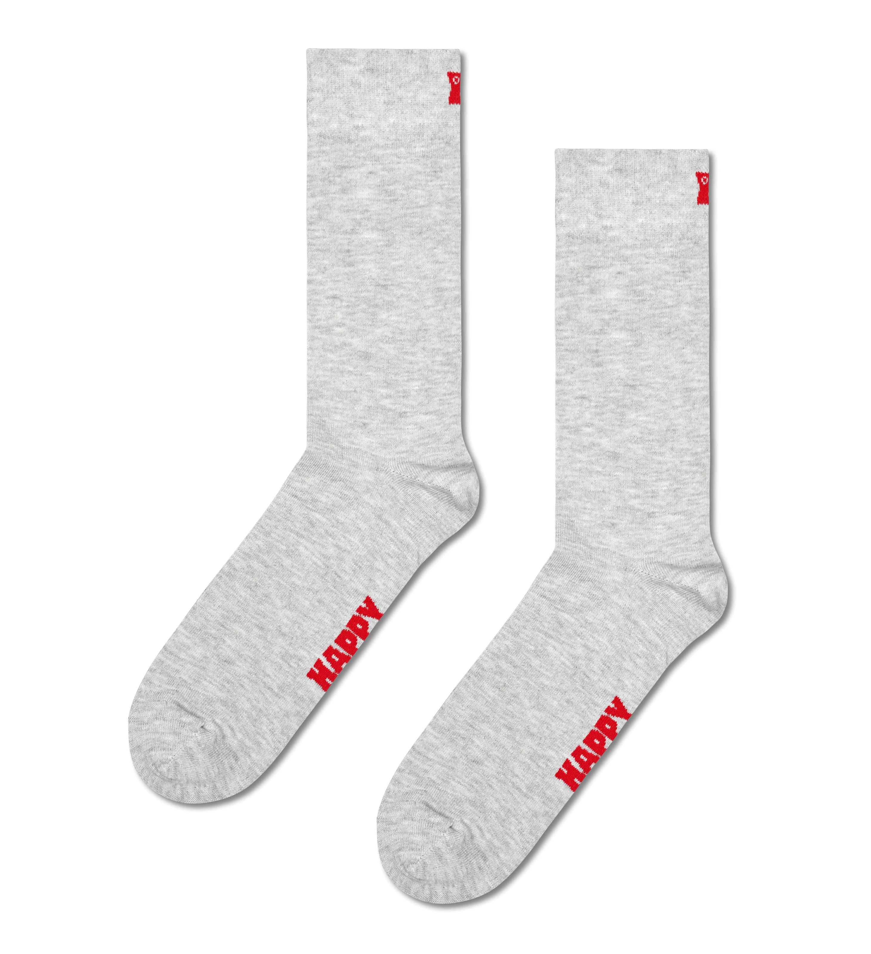 3 PACK SOLID SOCKS GREY