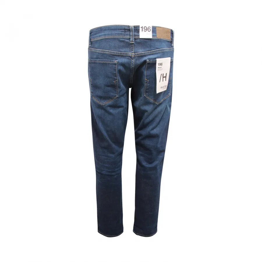 3730AZ JEANS UOMO SELECTED 196 STRAIGHT SCOTT MAN TROUSERS