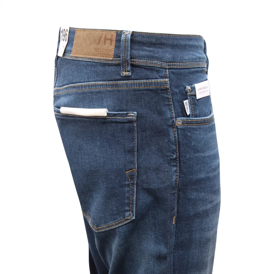 3730AZ JEANS UOMO SELECTED 196 STRAIGHT SCOTT MAN TROUSERS