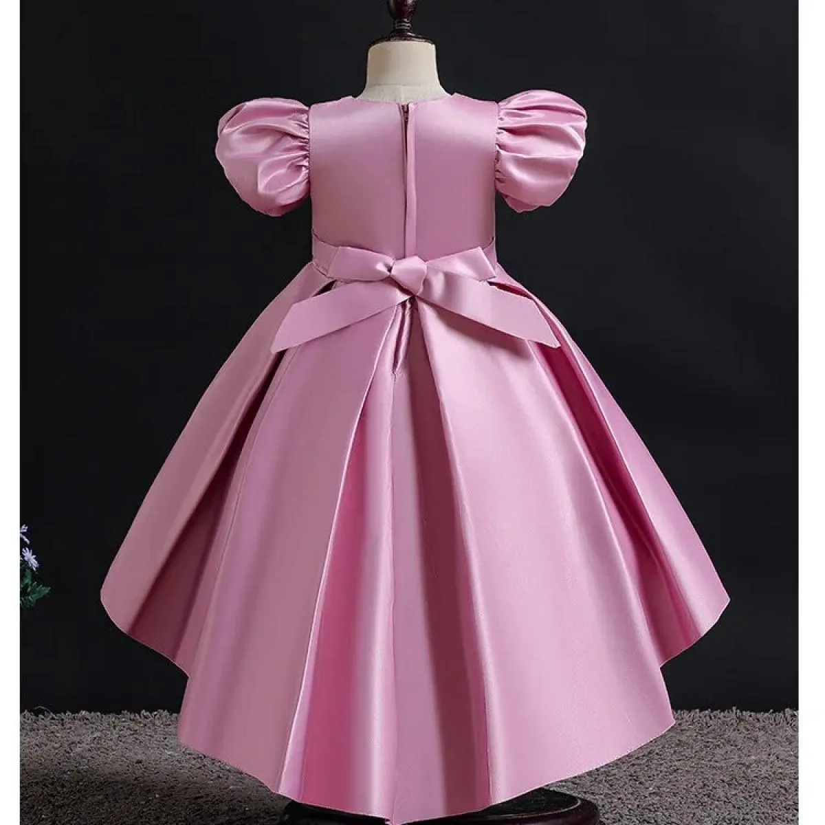 Abbigliamento per bambini Abito per bambini Paillettes ricamate Principessa Ragazza Natale Festa di compleanno Manica a pallonci