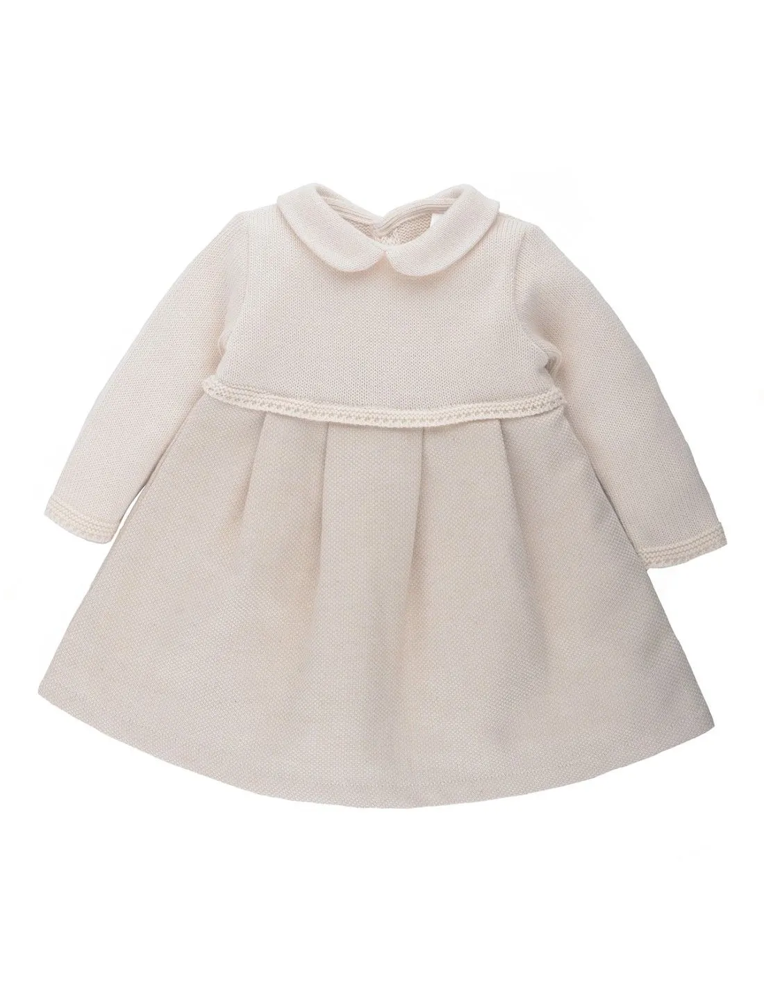 ABITO BIMBA IN TWEED DI COTONE NATURALE