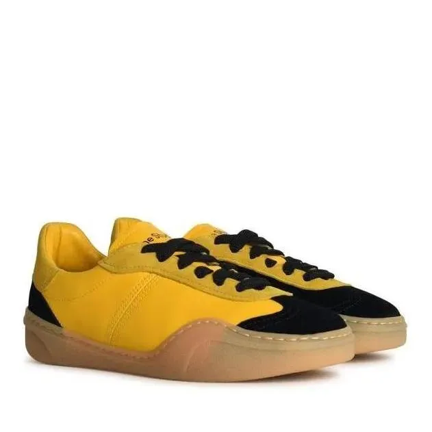 Acne Studios Bars' Yellow Leather Sneakers Yellow 