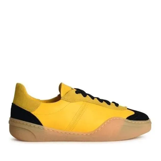Acne Studios Bars' Yellow Leather Sneakers Yellow 