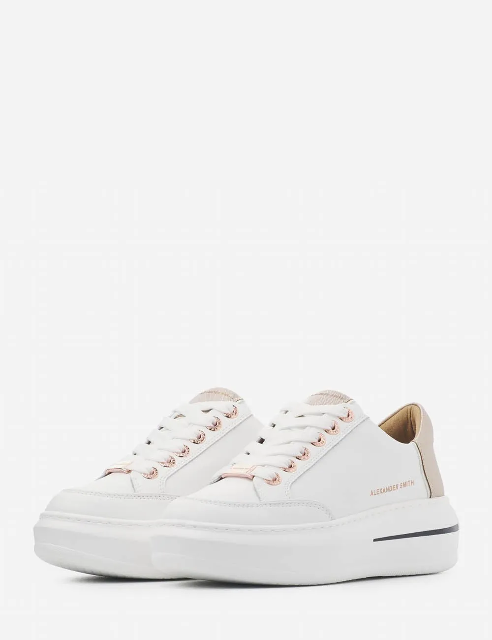 Alexander Smith     SNEAKERS LANCASTER WOMAN WHITE COPPER