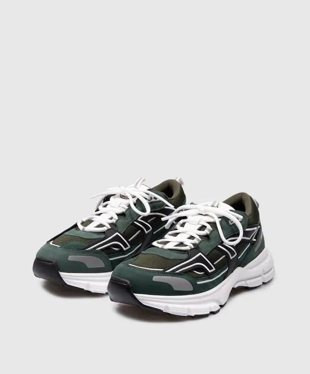 Axel Arigato Scarpe da ginnastica combinate Marathon R-Trall con logo verde F1056002