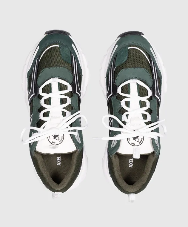 Axel Arigato Scarpe da ginnastica combinate Marathon R-Trall con logo verde F1056002