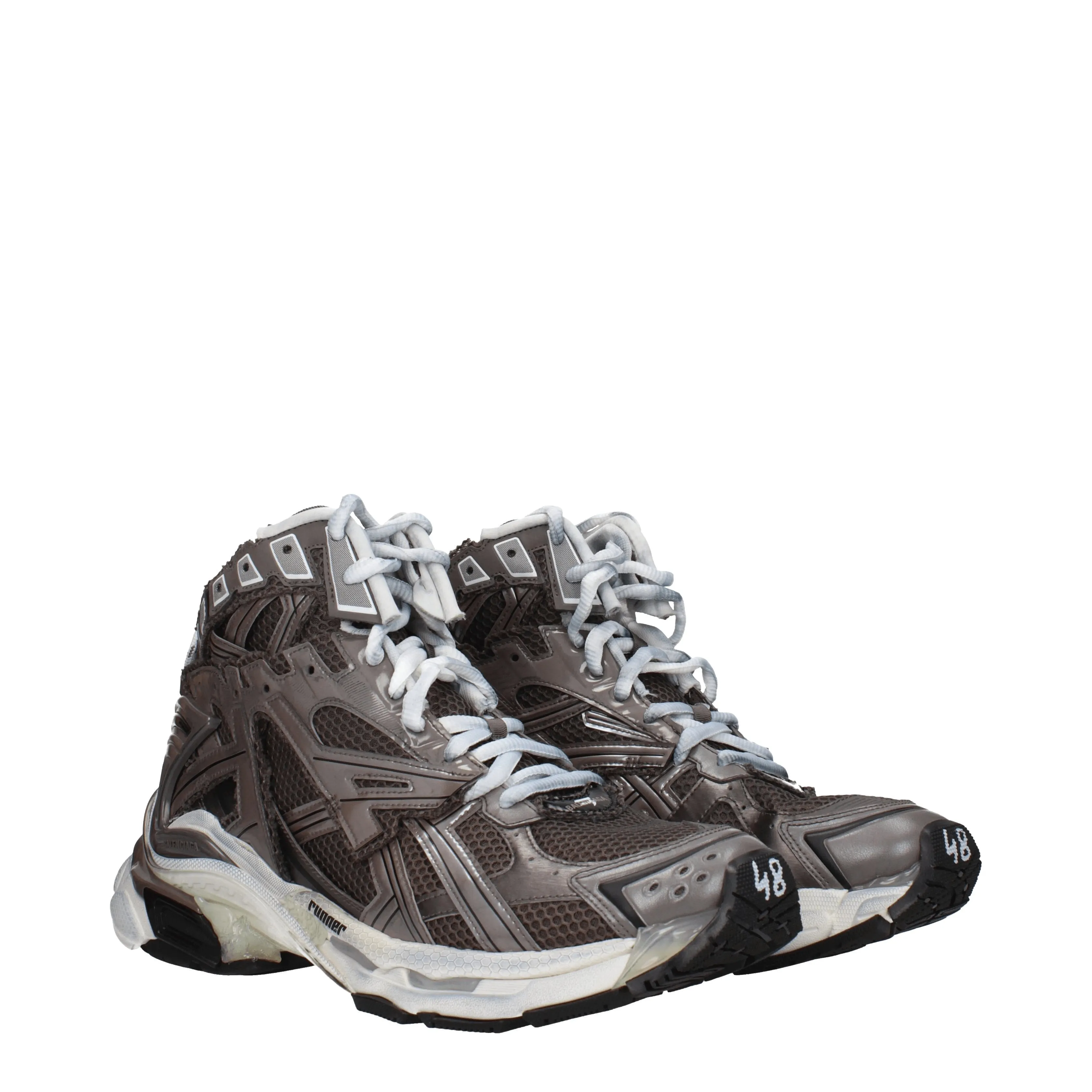 Balenciaga Sneakers Uomo Tessuto Grigio/Tortora