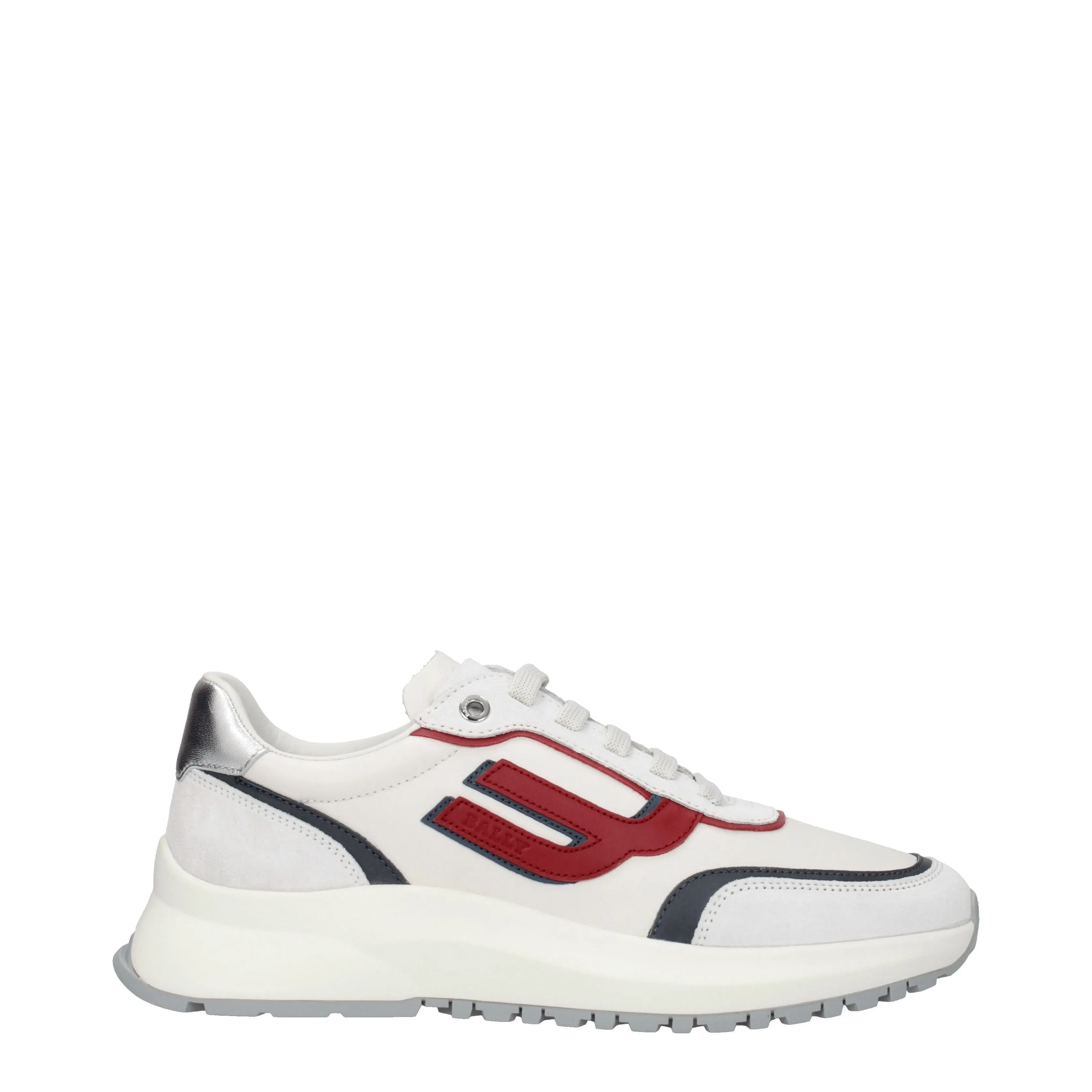 Bally Sneakers Demmy Uomo Pelle Bianco/Rosso