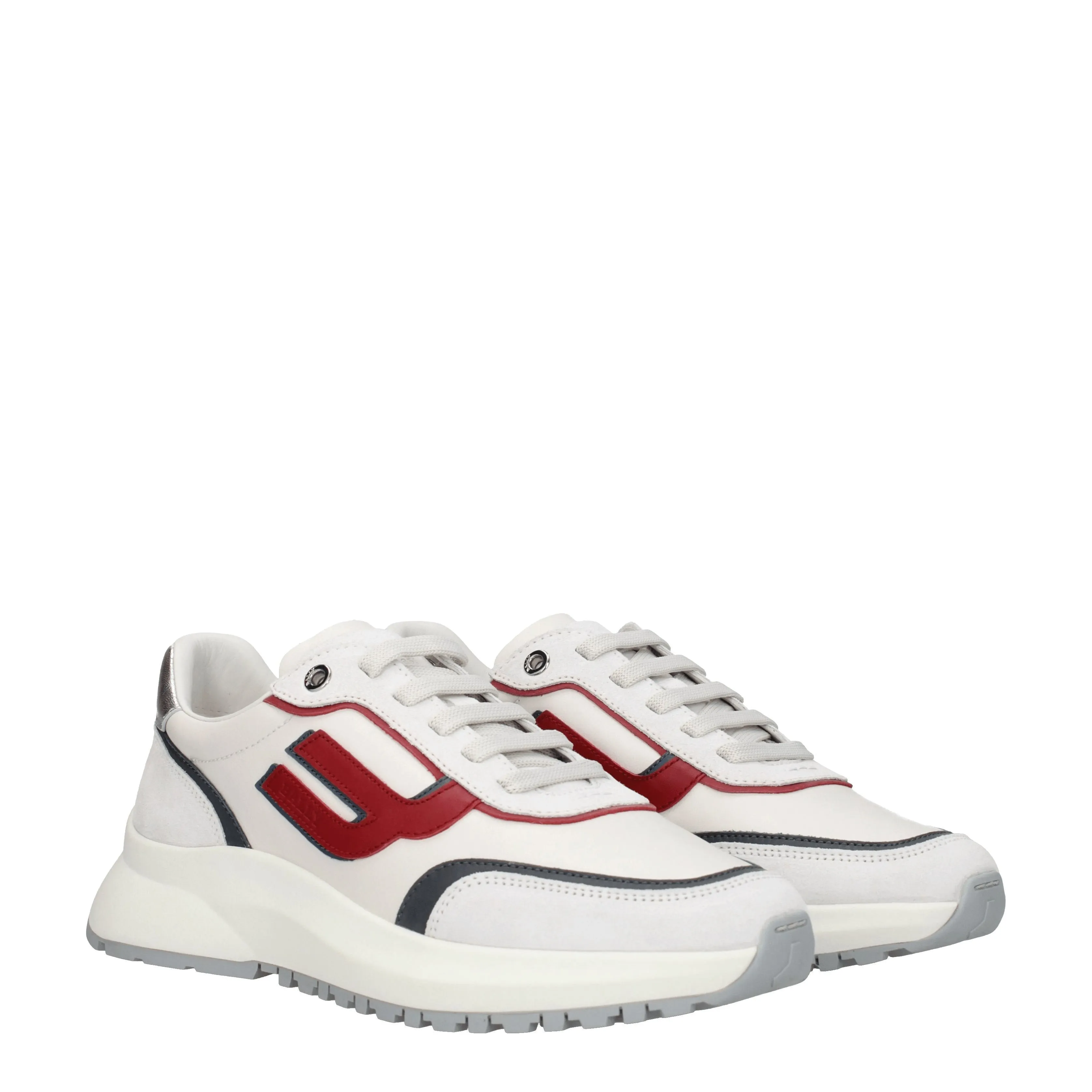 Bally Sneakers Demmy Uomo Pelle Bianco/Rosso