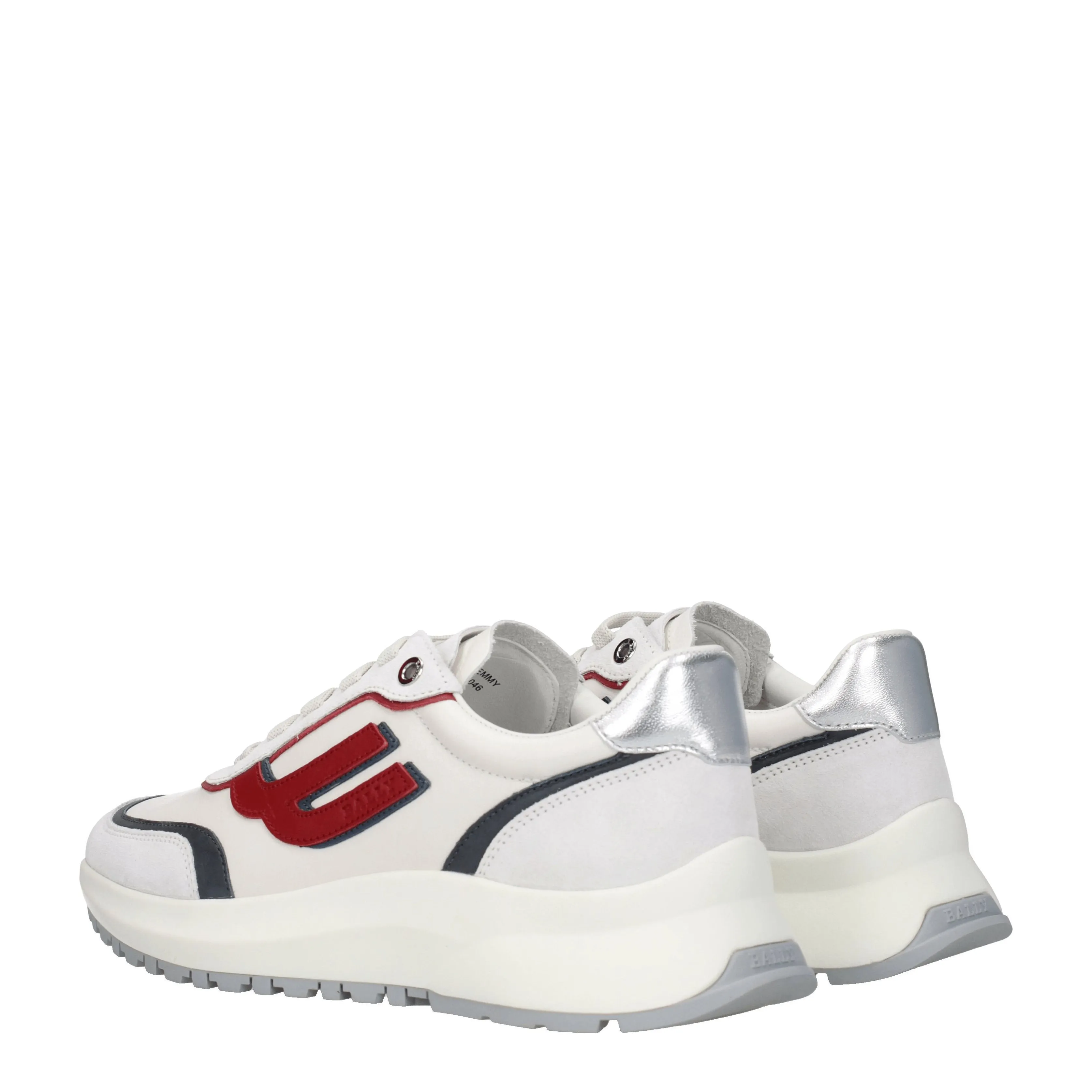 Bally Sneakers Demmy Uomo Pelle Bianco/Rosso