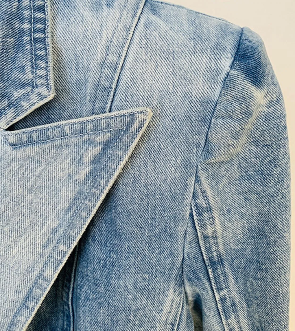 Blazer giacca di jeans di alta qualità da donna Nuovo design Slim doppio petto con bottoni a forma di leone Abiti Blazer di jean
