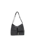 Borsa a tracolla Gherardini SOFTY CROSSBODY EXCALIBUR in tessuto e pelle nero