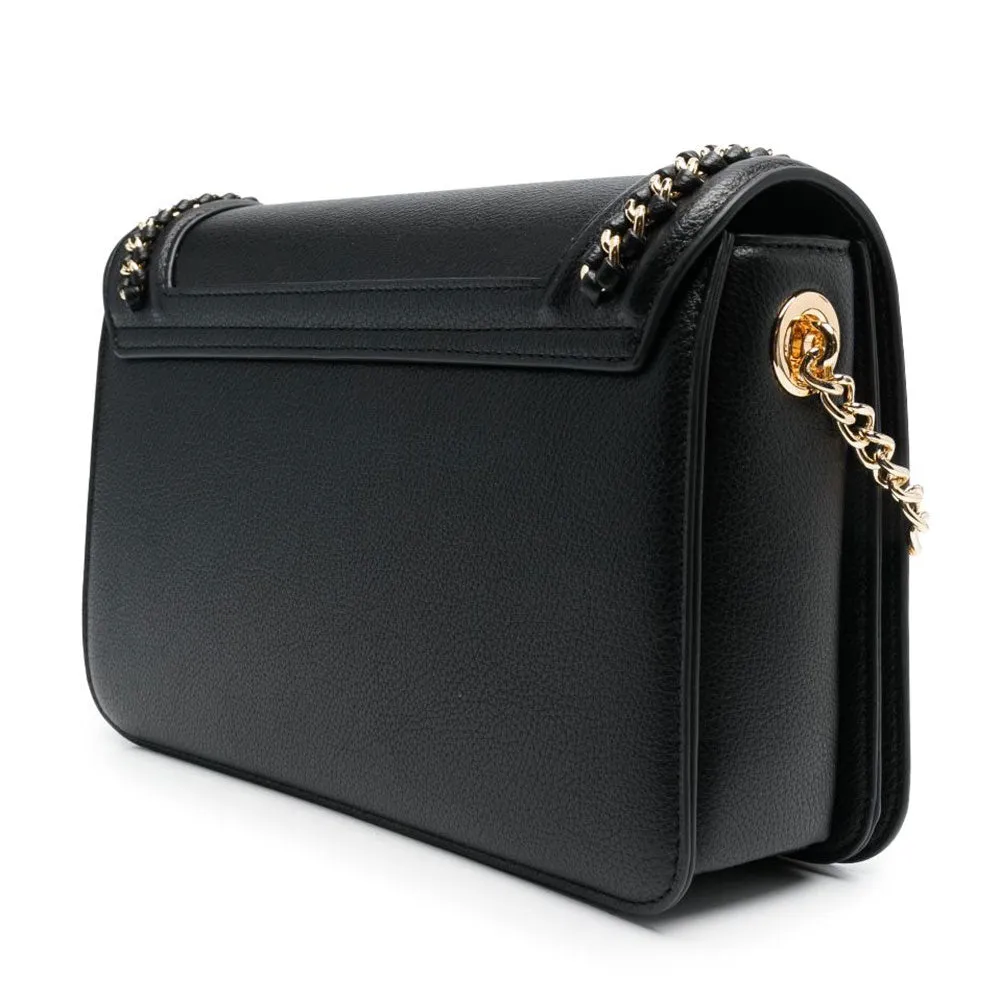 Borsa Donna a Spalla e a Tracolla LOVE MOSCHINO Nera con Catena Gioiello