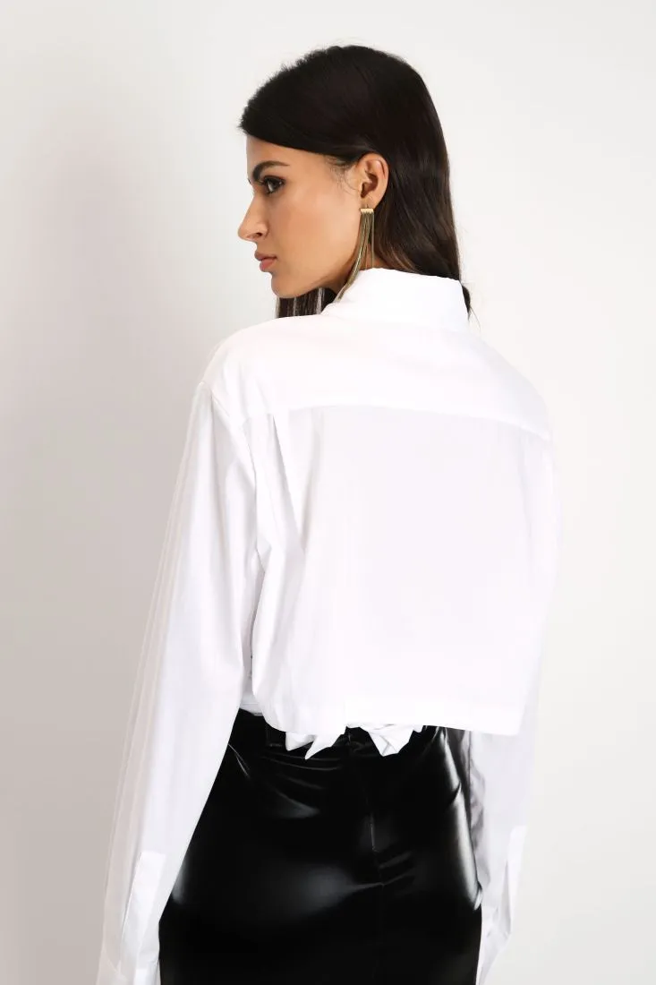 Camicia con inserto a fascia