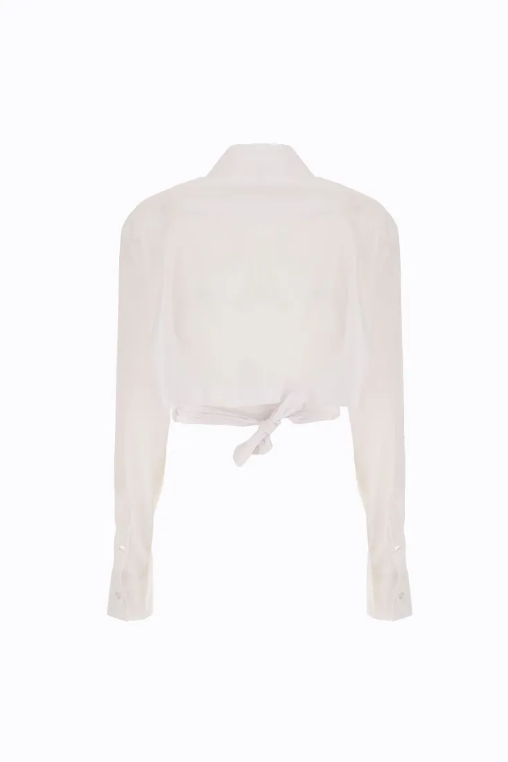 Camicia con inserto a fascia