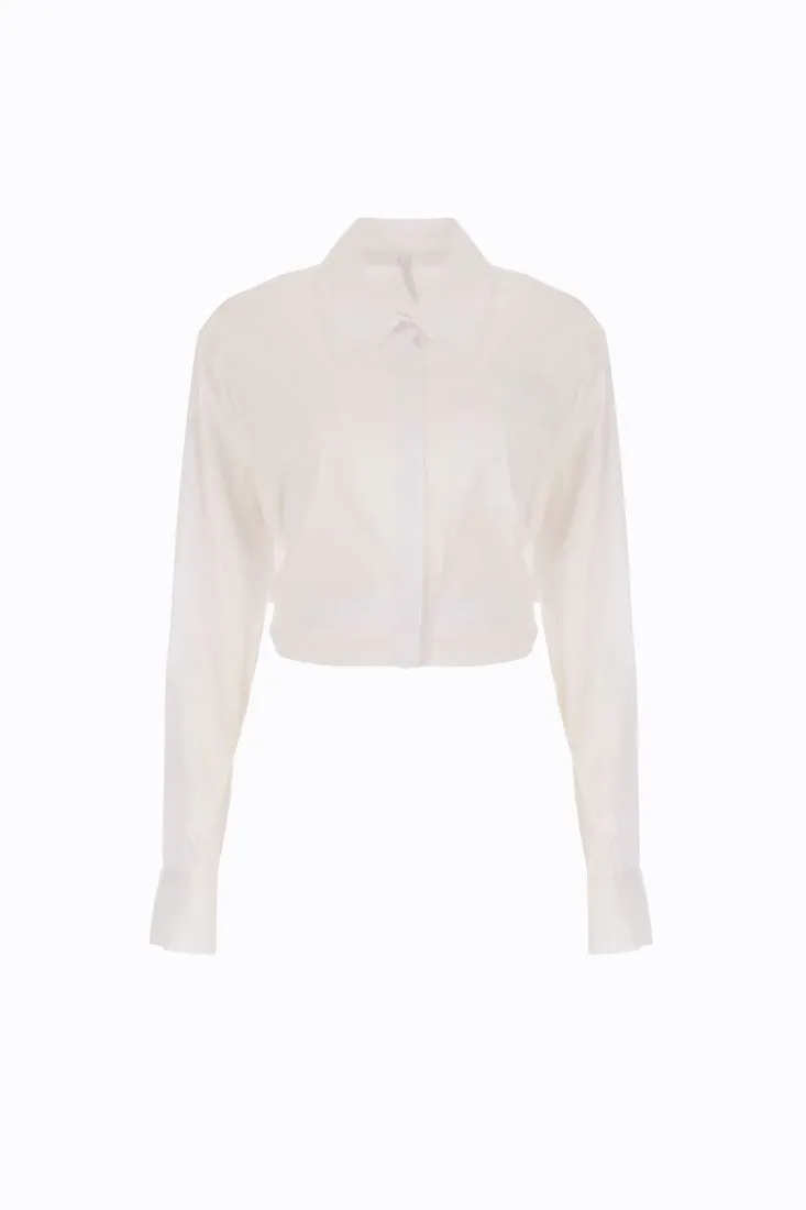 Camicia con inserto a fascia