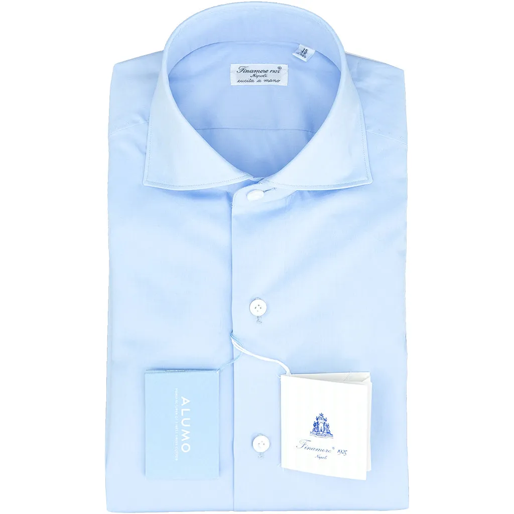 Camicia FINAMORE Milano in Cotone Alumo Celeste