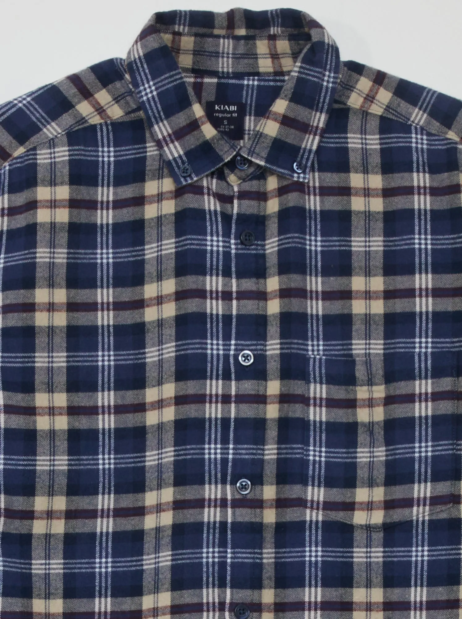 Camicia in flanella a quadri - BLU