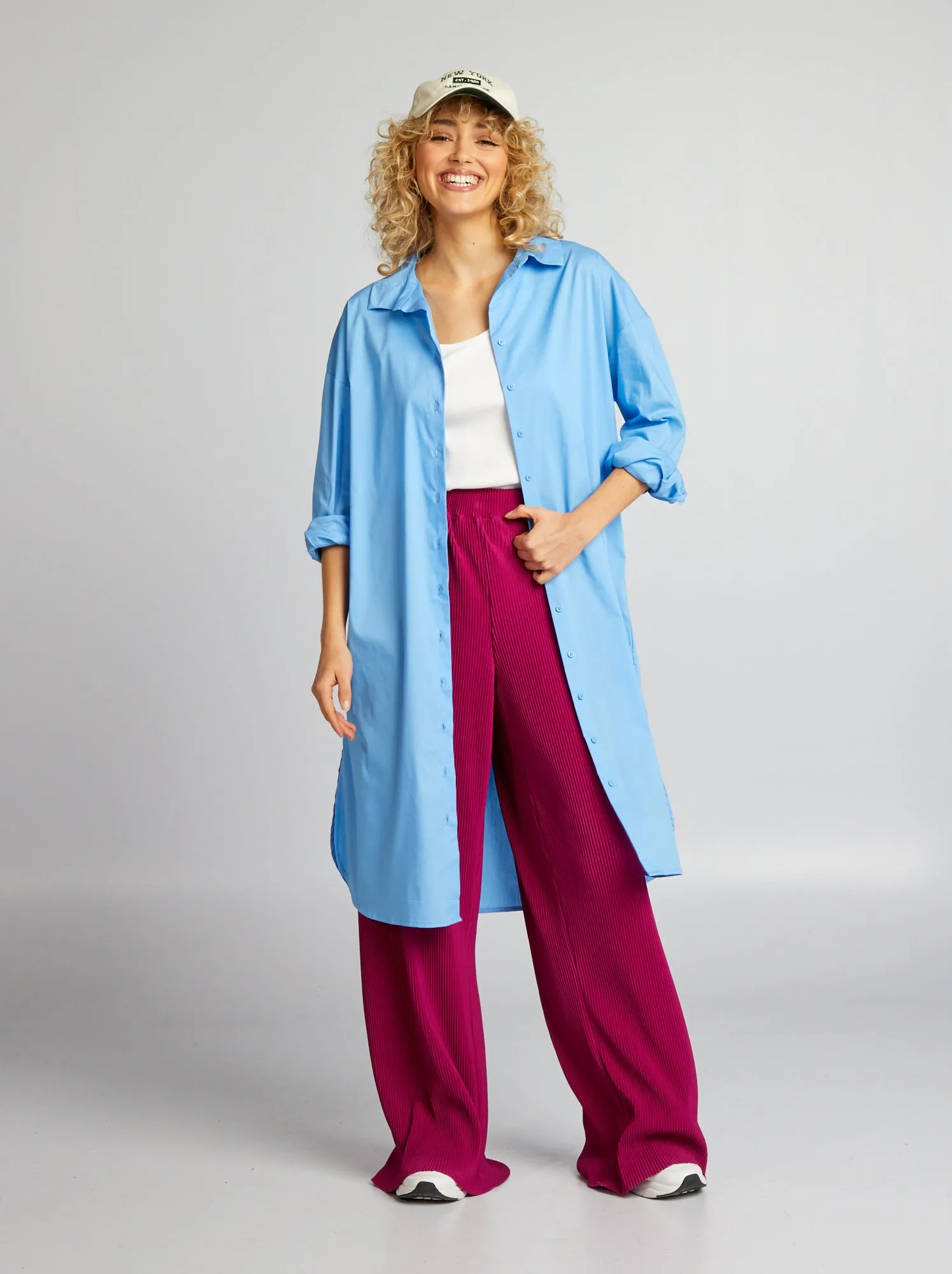 Camicia lunga - BLU