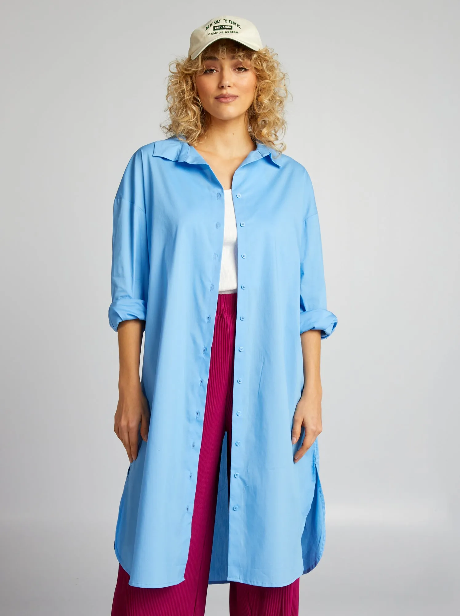 Camicia lunga - BLU