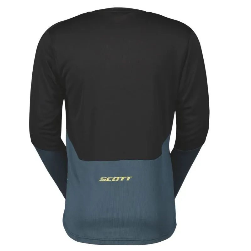 Camicia Trail Tuned da uomo a maniche lunghe Scott (nero/verde aruba)