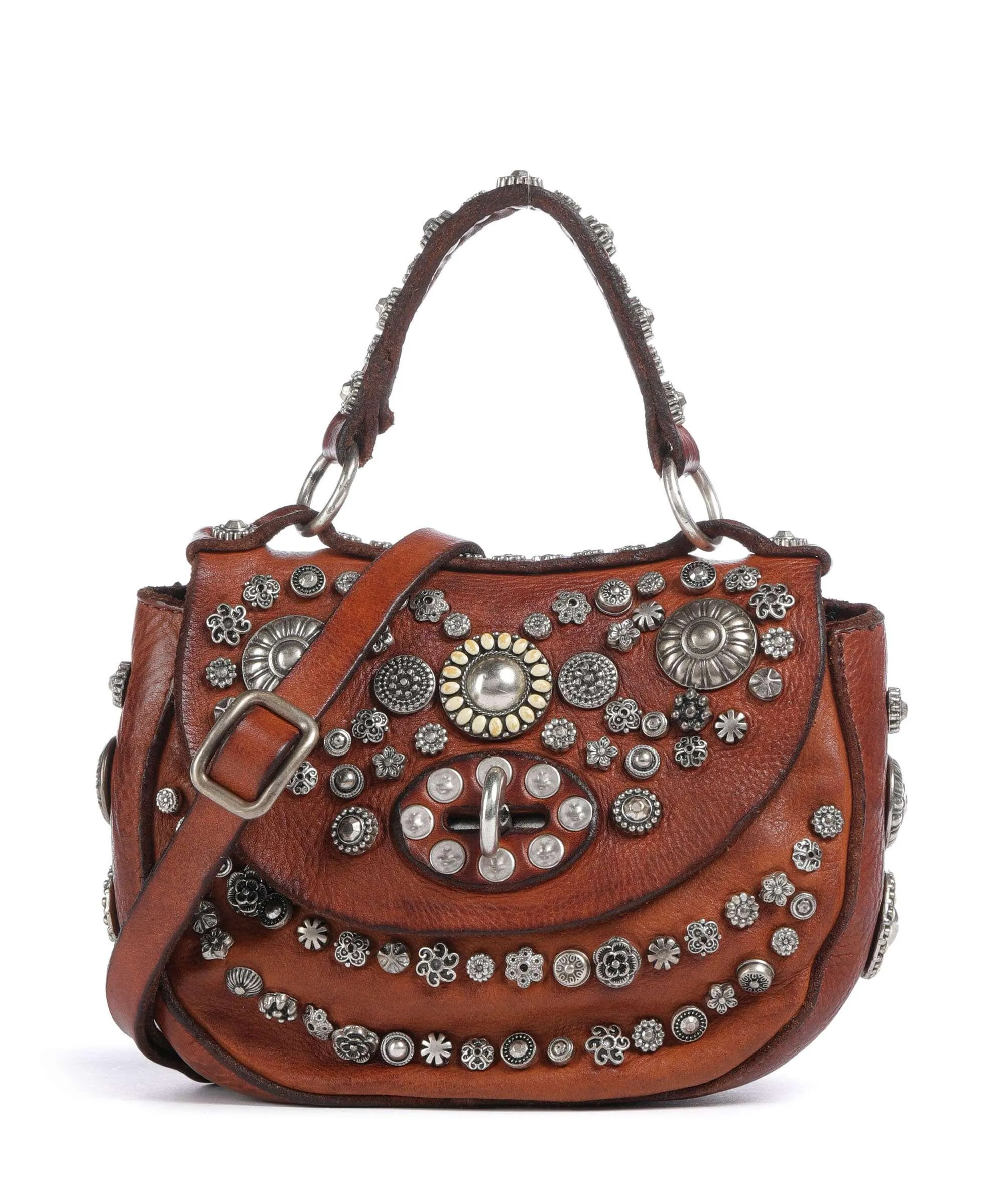  Campomaggi Borsa a tracolla pelle bovina cognac  