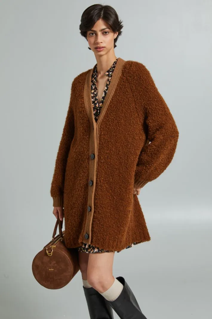 Cardigan bouclè