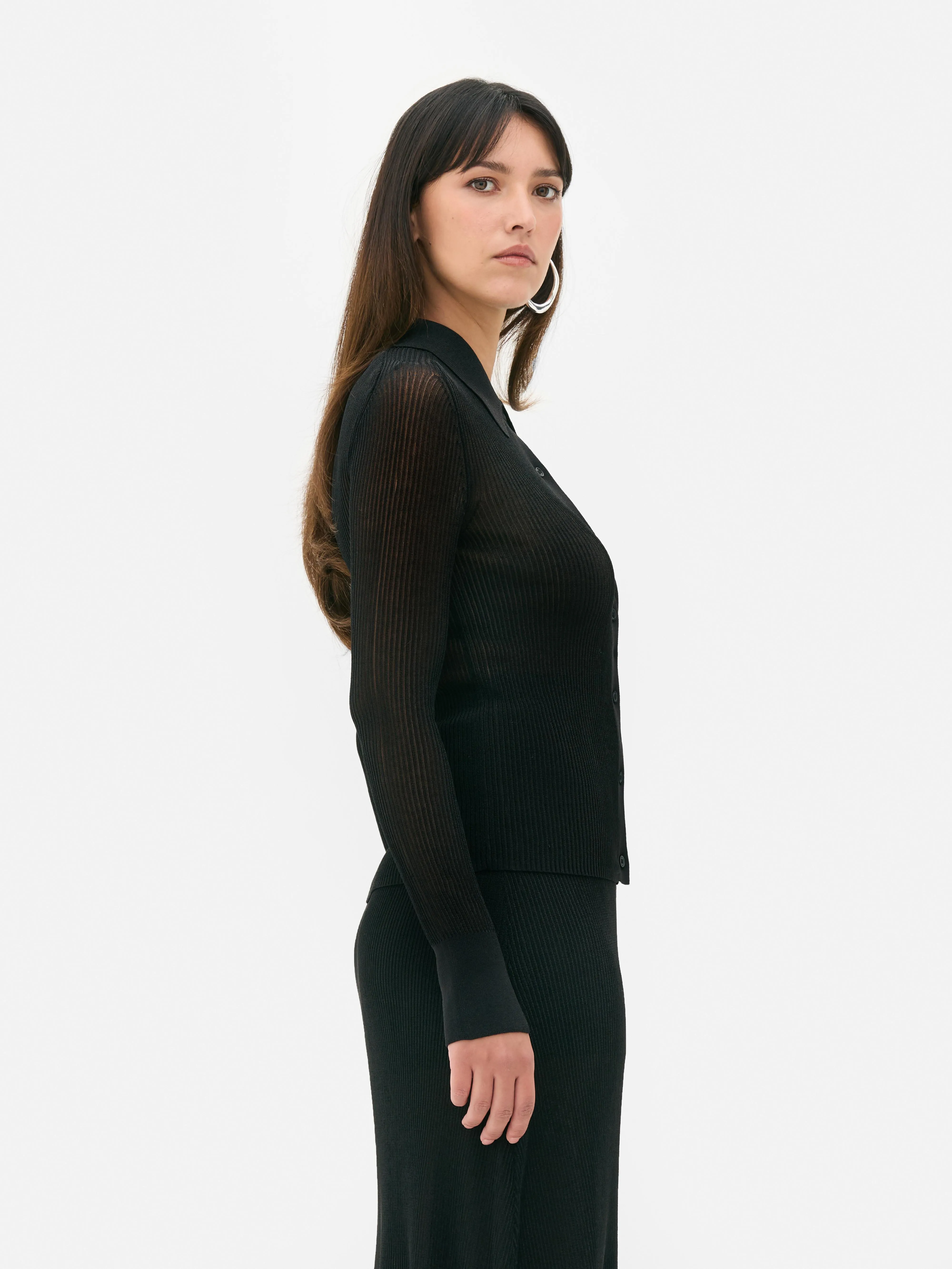 Cardigan con colletto scintillante Paula Echevarría