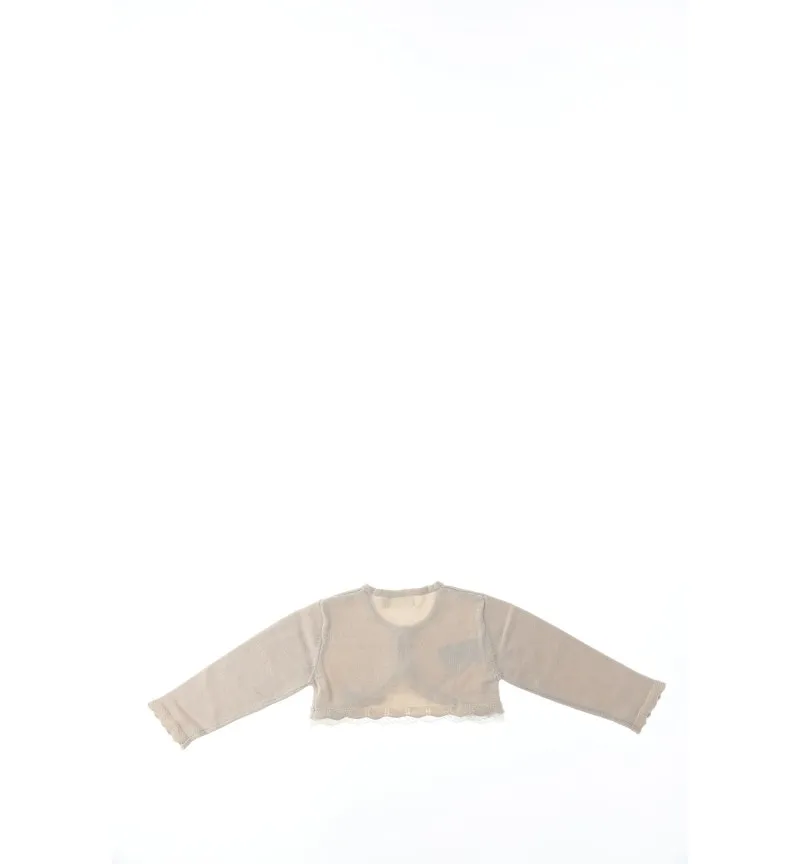 Cardigan corto lurex