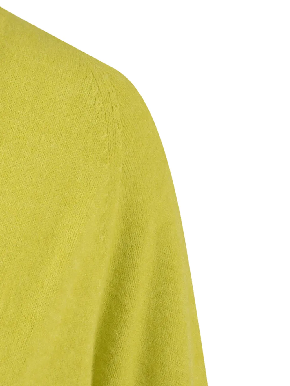 Cardigan Donna giallo con orli a costine