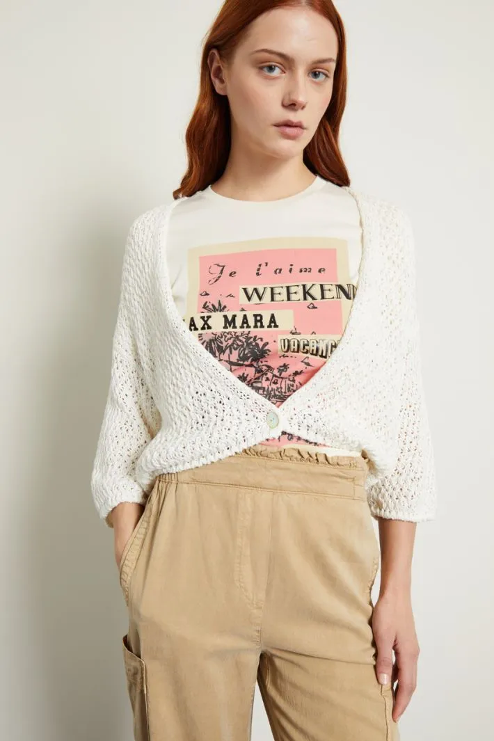 Cardigan intrecciato