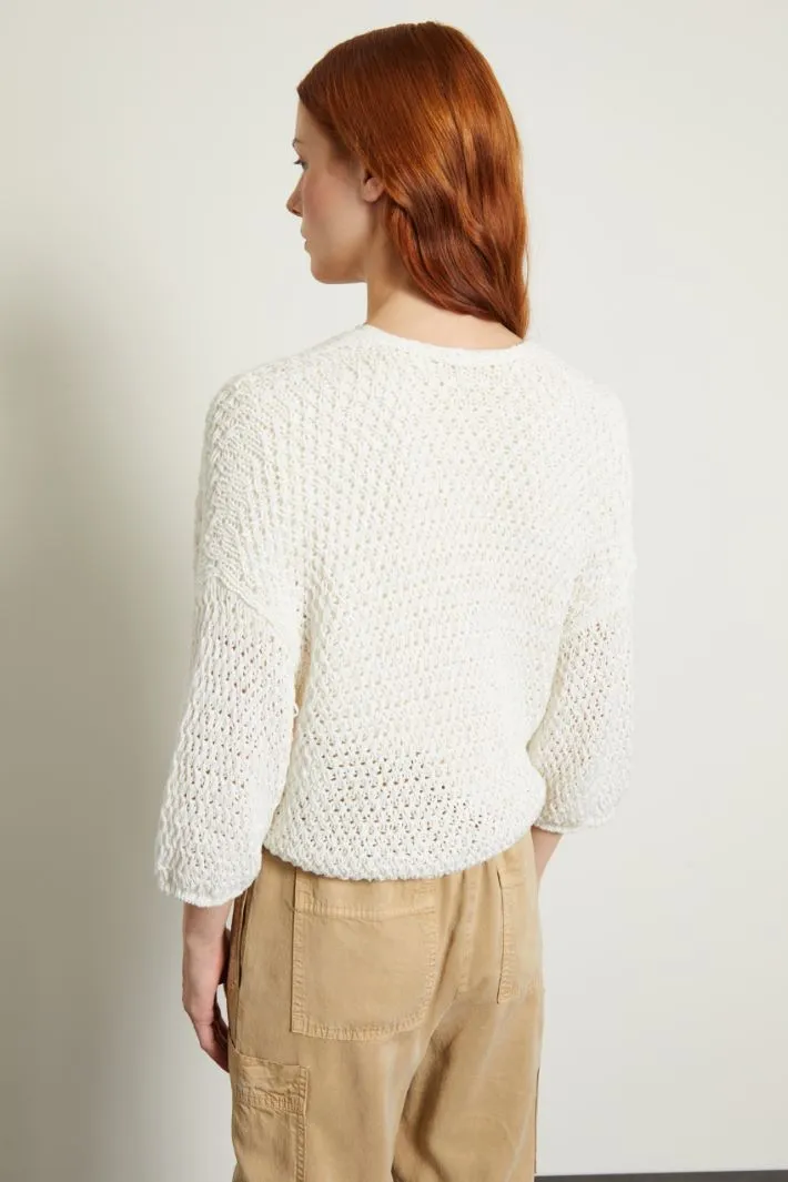 Cardigan intrecciato