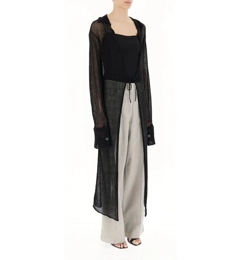 Cardigan misto lino