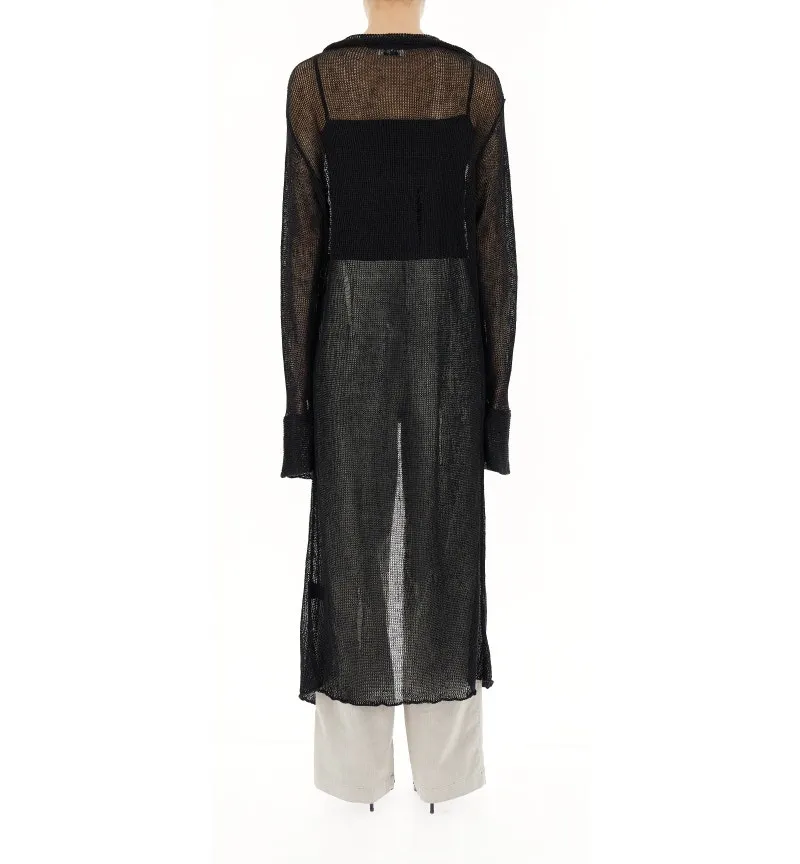 Cardigan misto lino