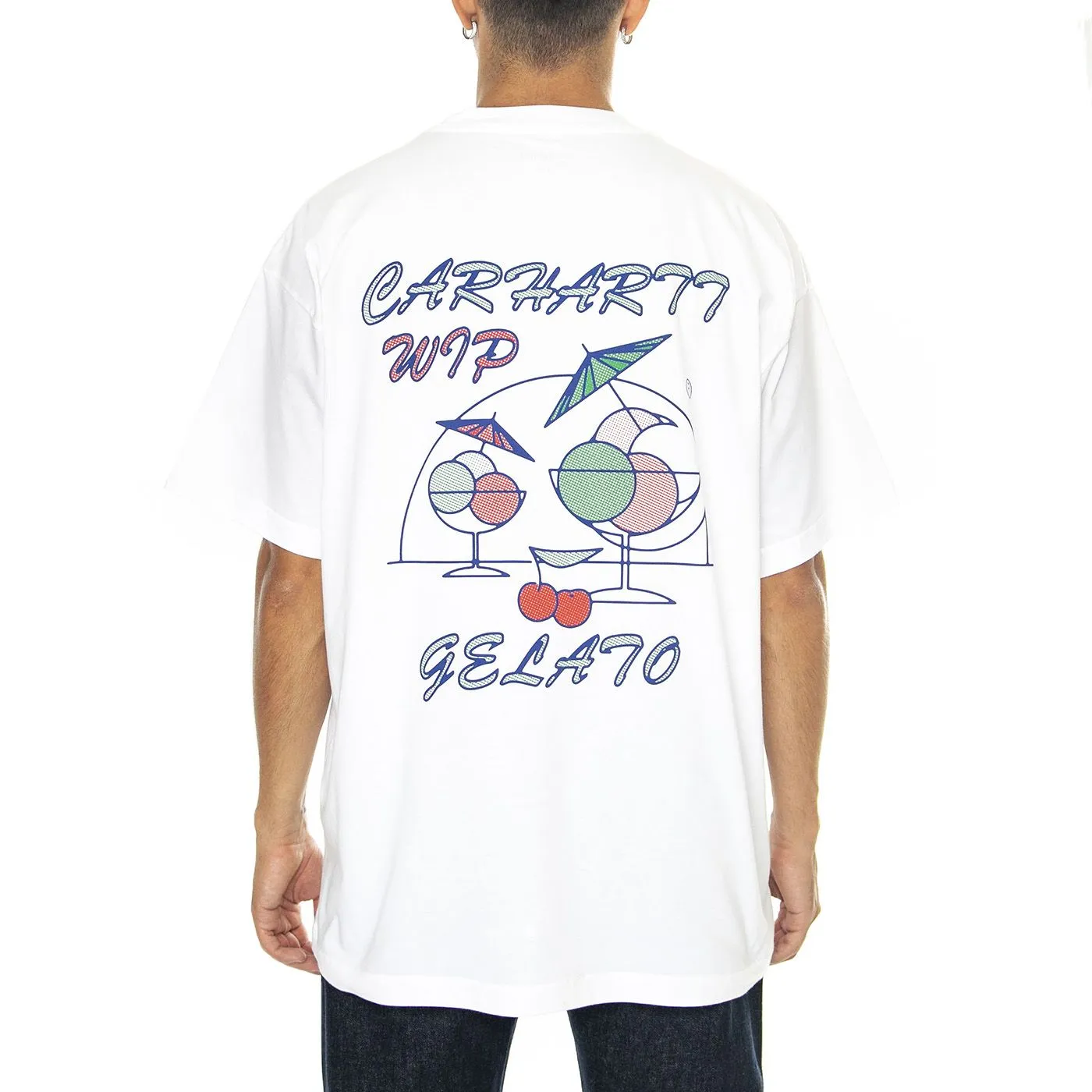 CARHARTT WIP S/S Gelato T-Shirt White - Maglietta Girocollo Uomo Bianca    