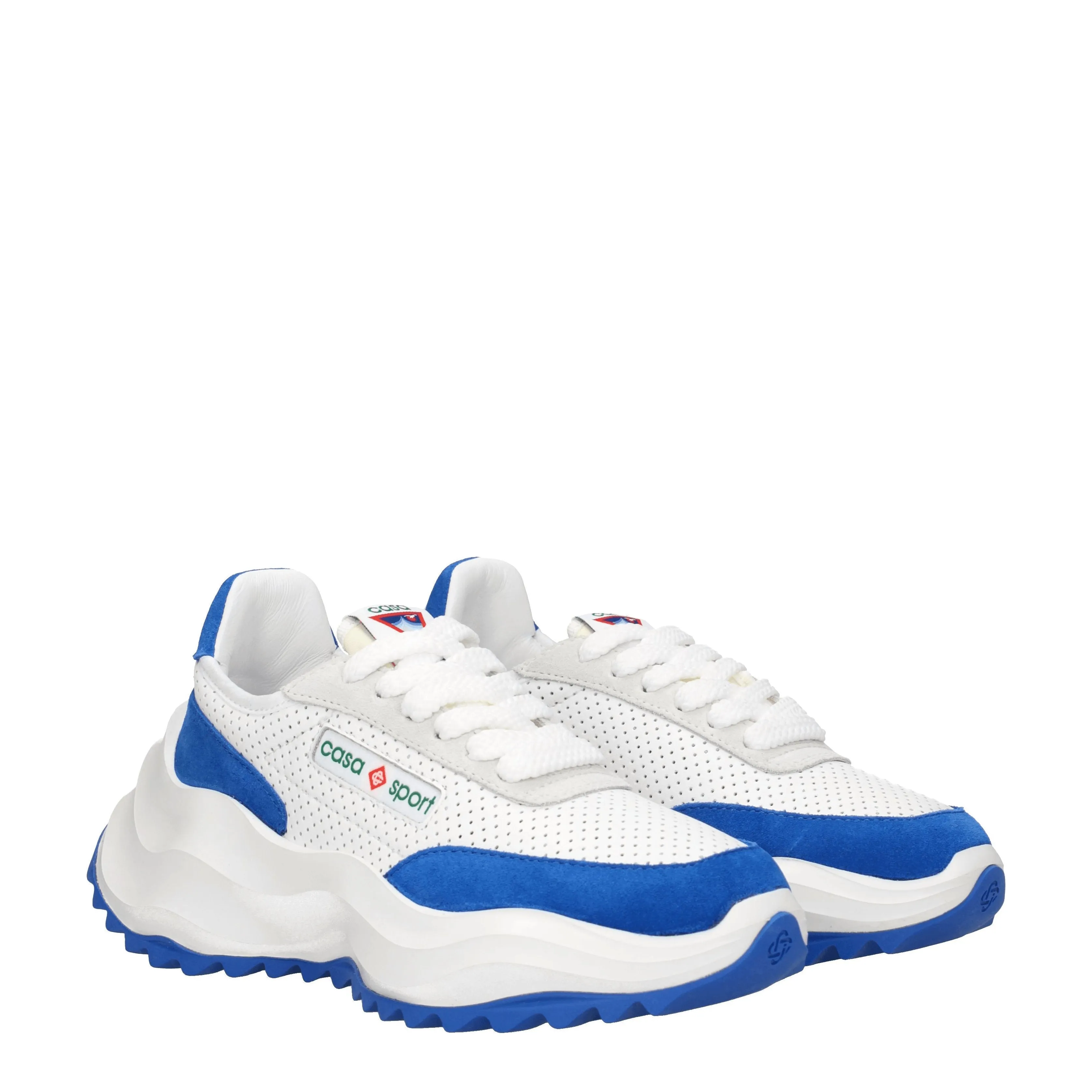 Casablanca Sneakers Donna Pelle Bianco/Blu