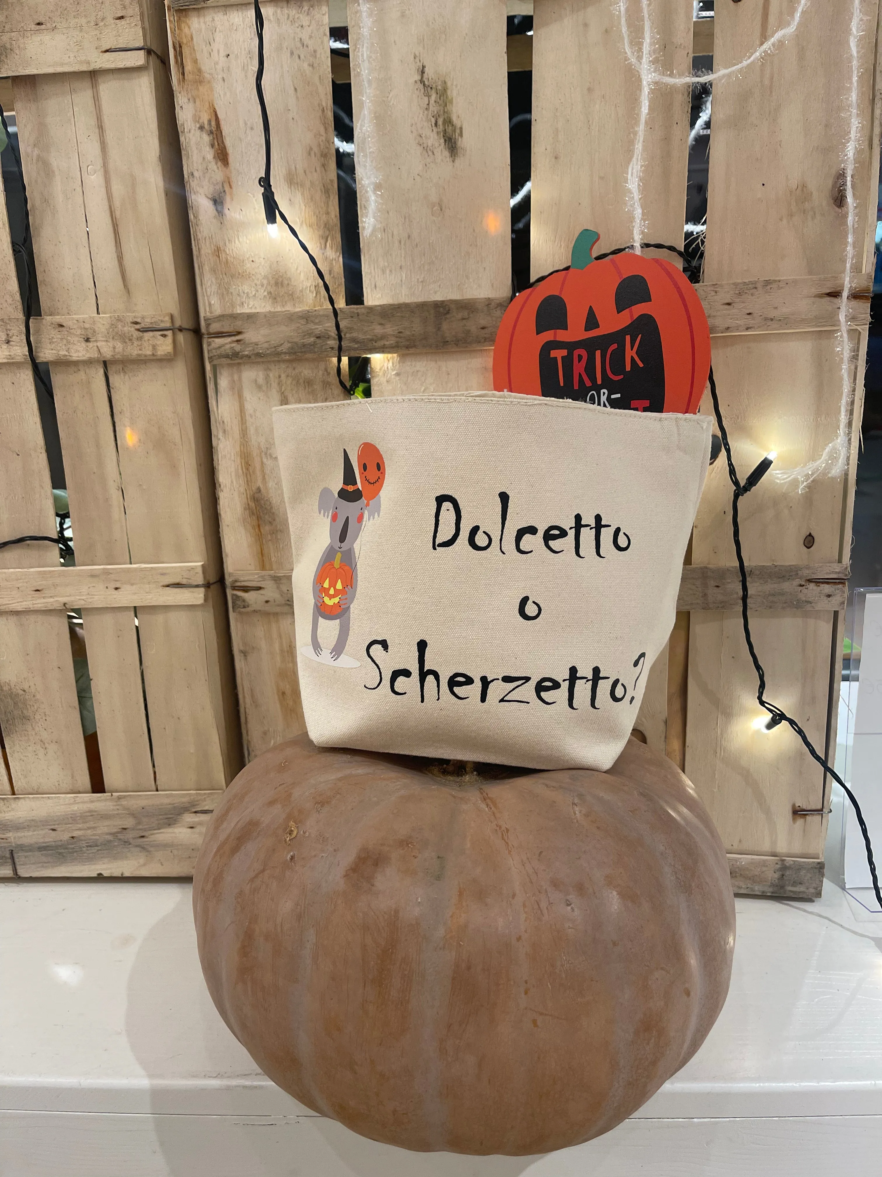 Cesto porta caramelle Halloween