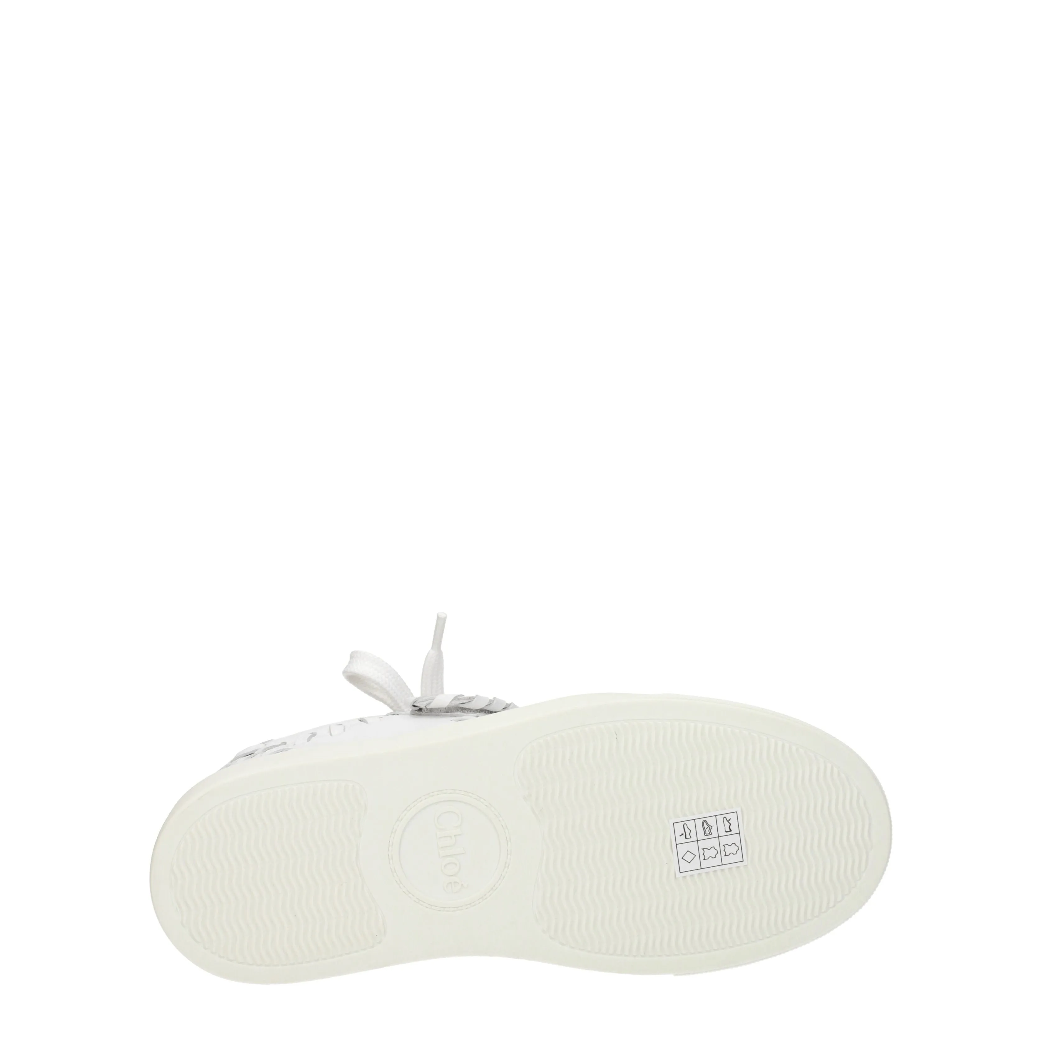 Chloé Sneakers Lauren Donna Pelle Bianco