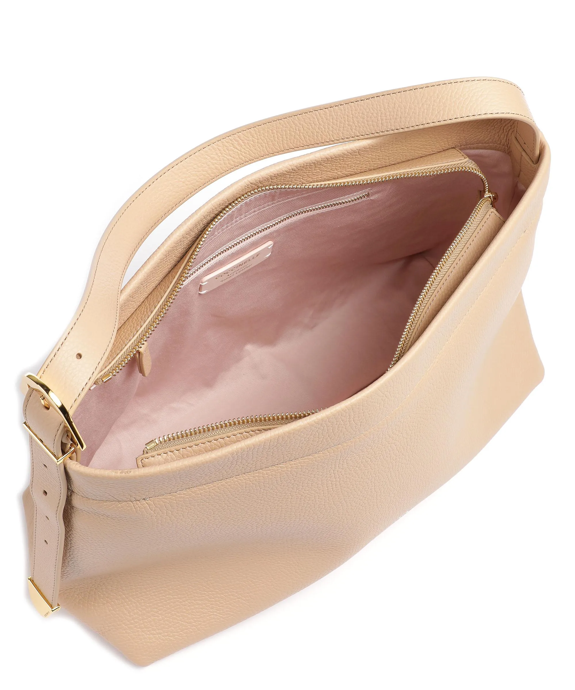  Coccinelle Gleen Borsa hobo pelle granulata natura  