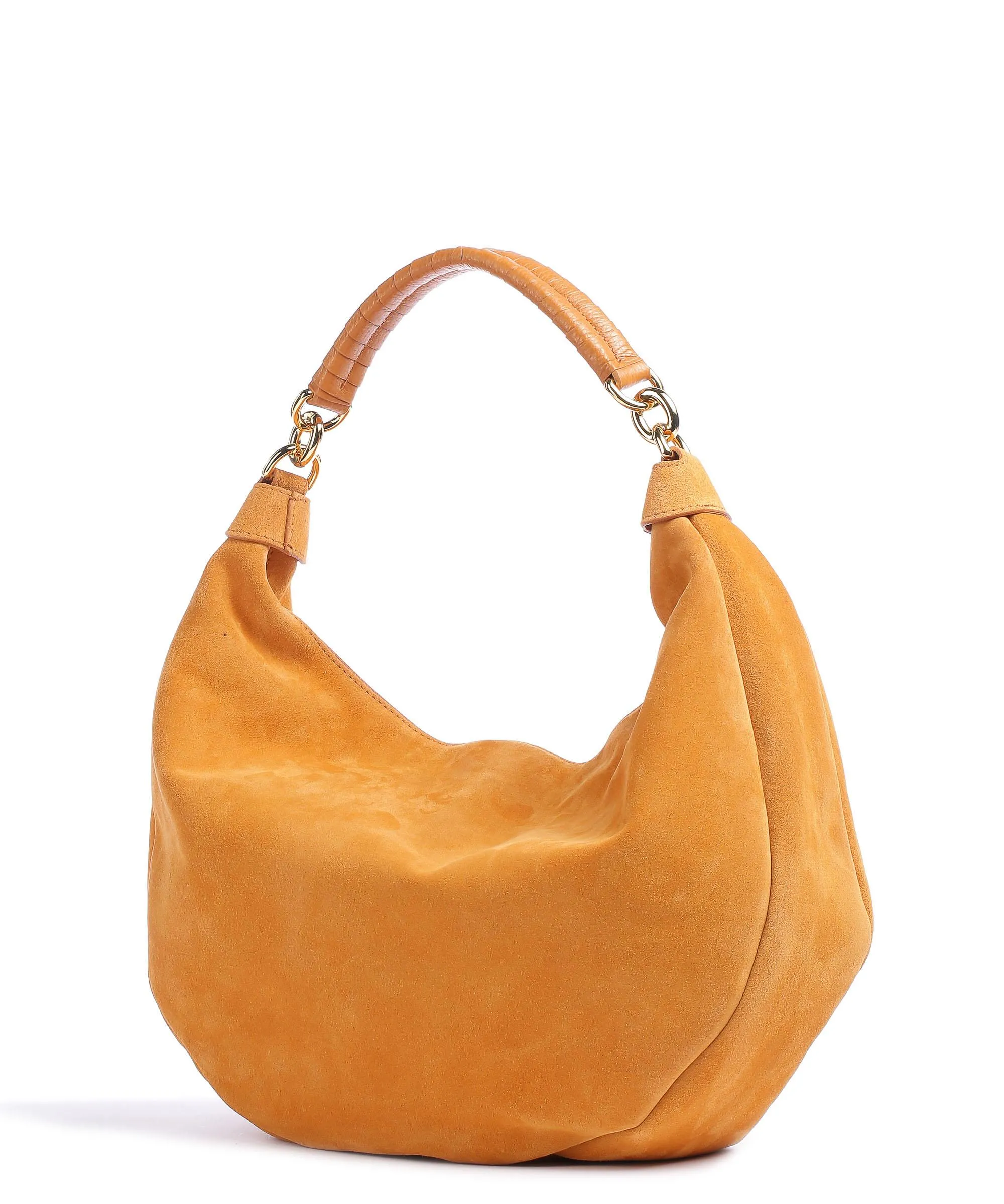  Coccinelle Maelody Suede Borsa hobo pelle ruvida arancio  