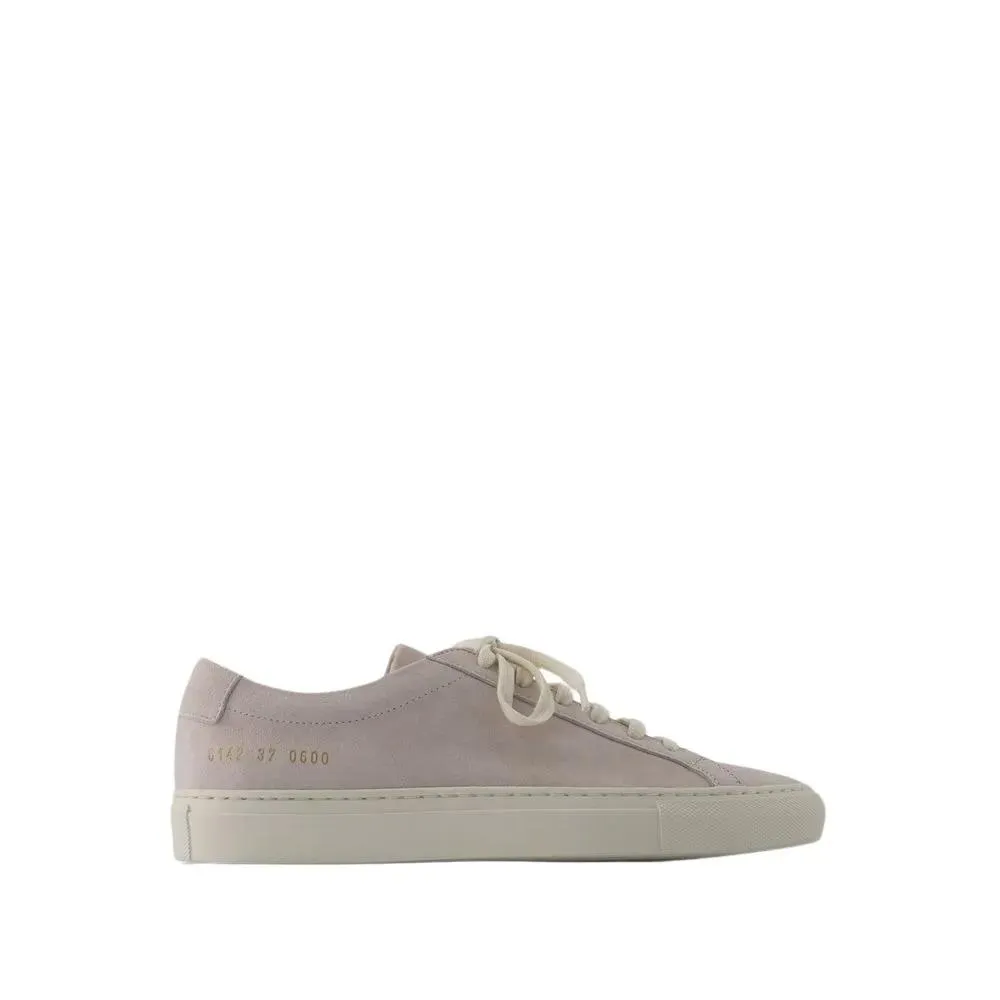 Common Projects Contrast Achilles Sneakers - Leather - Beige Neutrals 