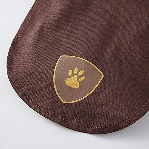 Costume per animali domestici, costume divertente per cane in piedi, costume da Halloween, costume da mudanze-marrone (S)