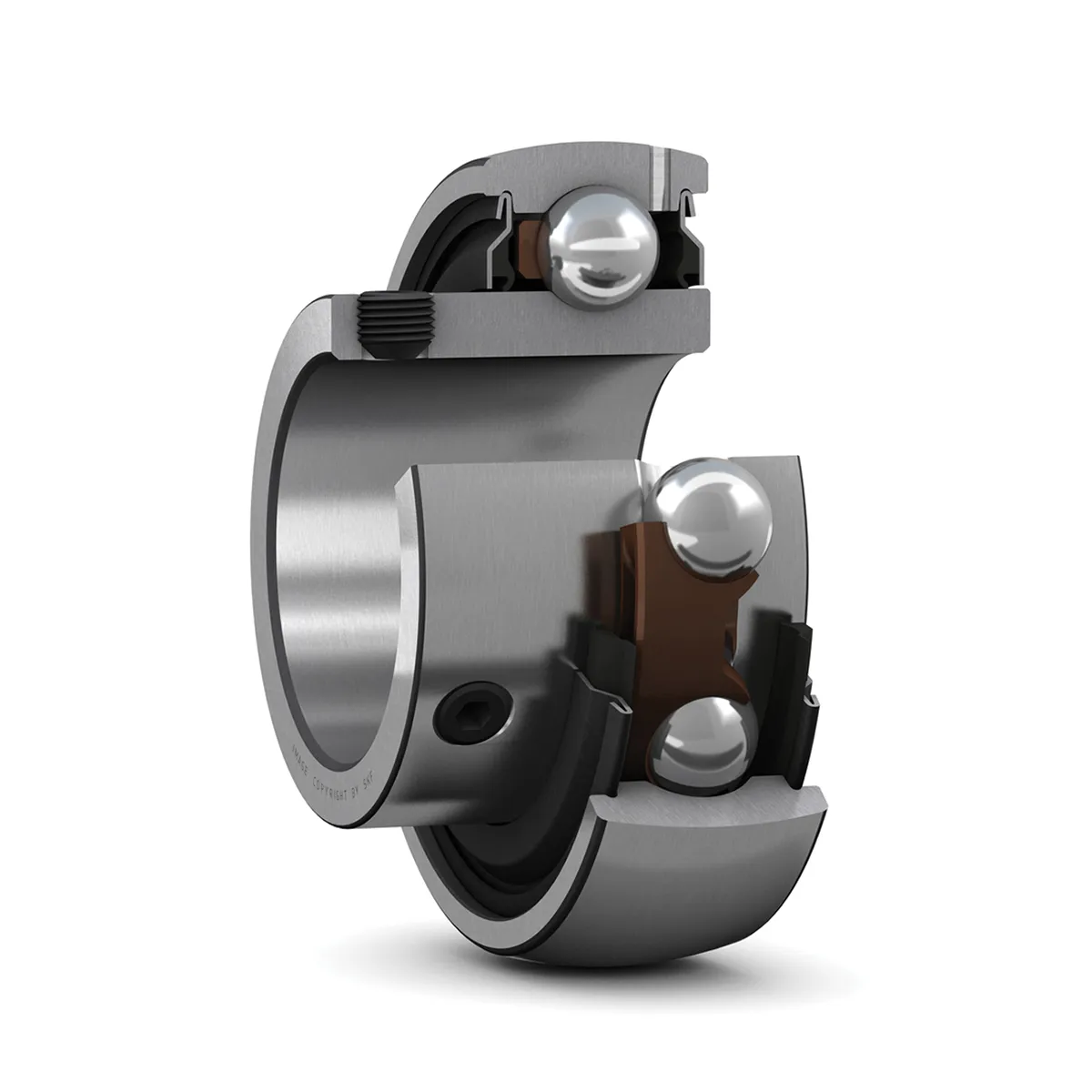 Cuscinetto ad inserto, SKF YAT 206, Ø interno 30mm, Ø esterno 62mm, carico statico 11200N, dinamico 19500N