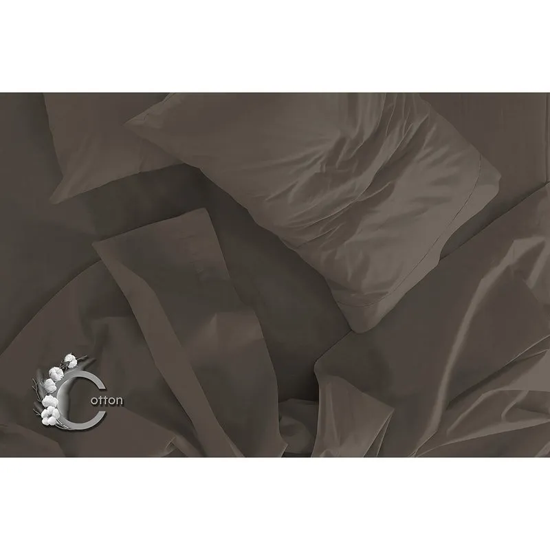 DATEX Completo letto linea Max Color matrimoniale, marrone