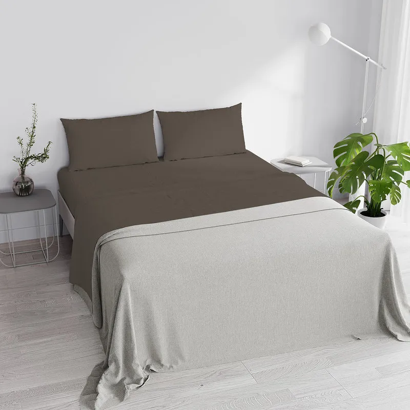 DATEX Completo letto linea Max Color matrimoniale, marrone